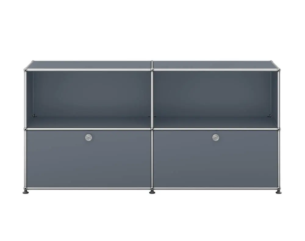 Zlevněný Komoda USM Haller C2, mid-grey