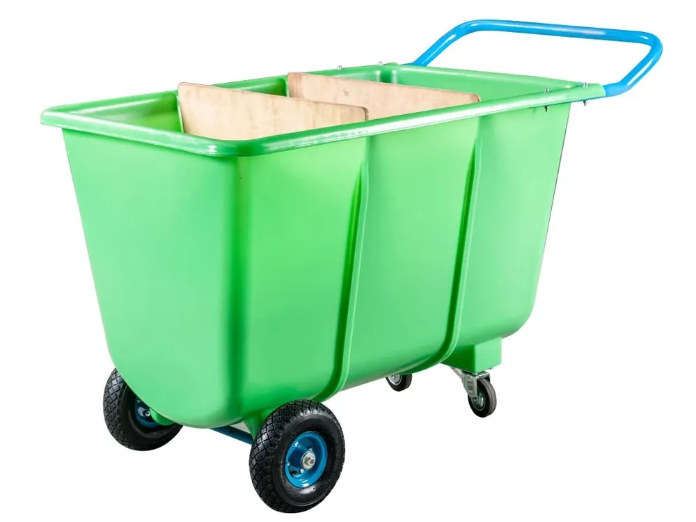 Expresní Doručení Vozík čtyřkolový, korba plastová 400l