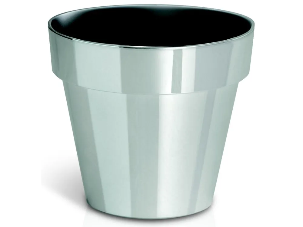 Květináč CHROME SILVER DGC140S, průměr 140 mm Levný