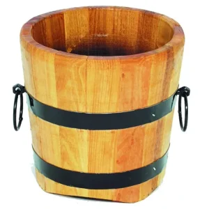 Květináč dřevěný, výška x průměr 25x35 cm Speciální Cena