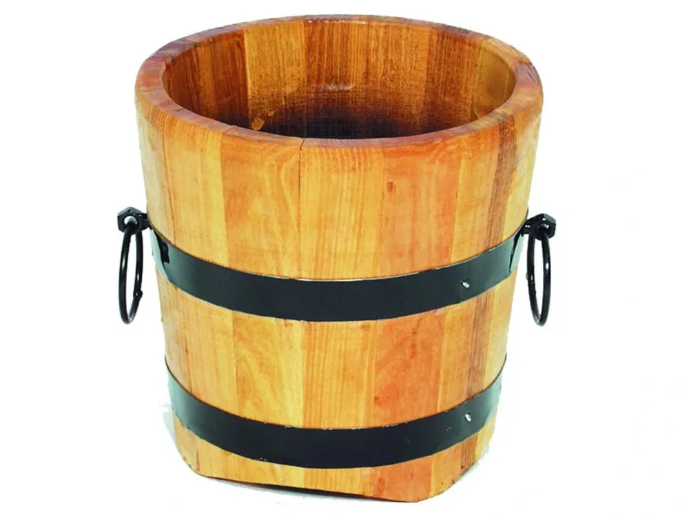 Květináč dřevěný, výška x průměr 25x35 cm Speciální Cena