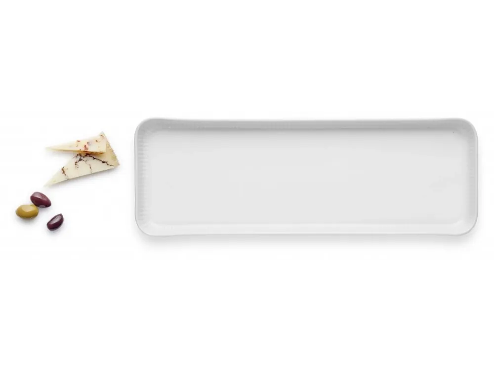 Super Cena Servírovací talíř legio nova bílý 37 x 13 cm