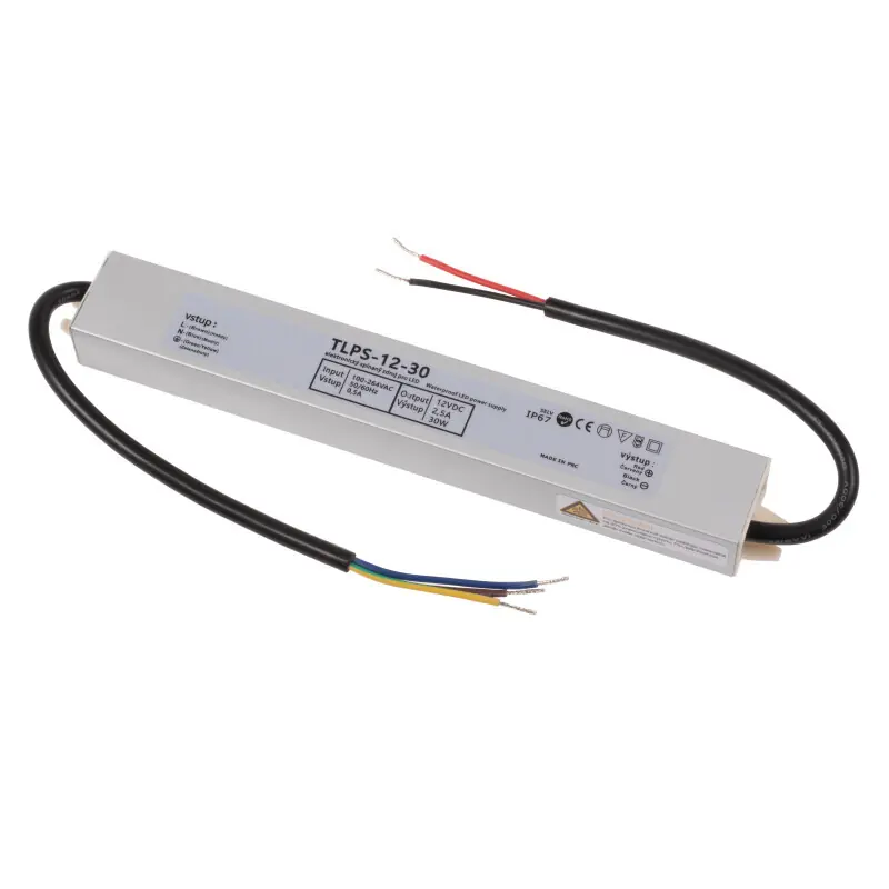 Akční Nabídka LED zdroj 12V 30W IP67 TLPS-12-30