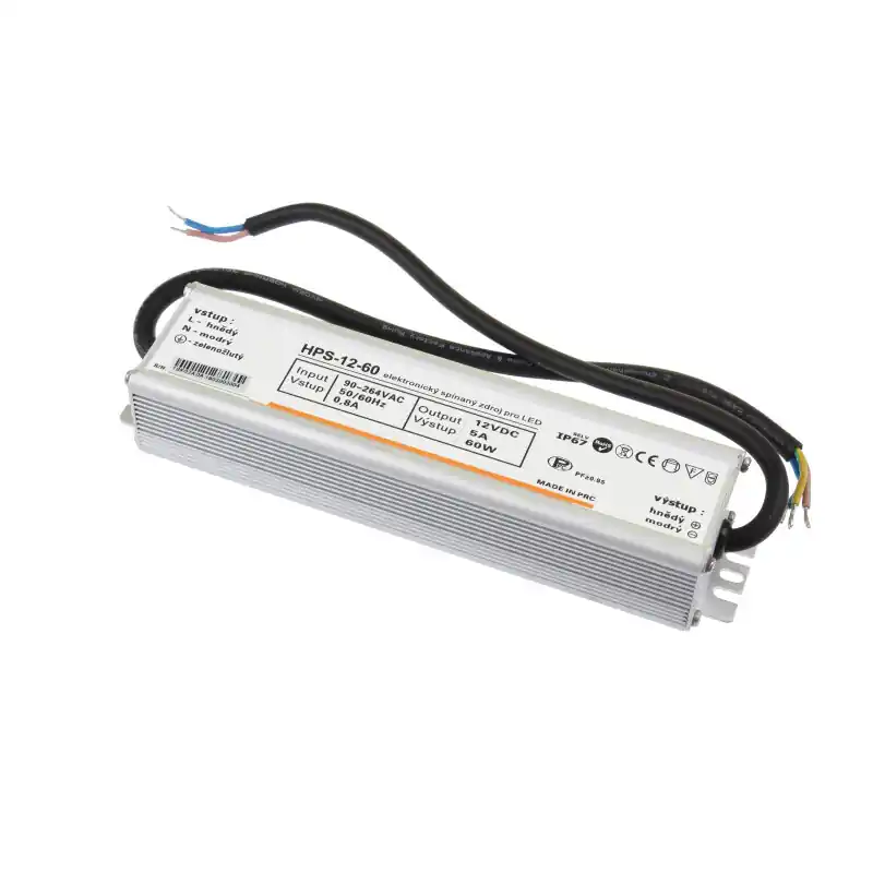 Akční Nabídka LED zdroj 12V 60W HPS-12-60 Záruka 5 let