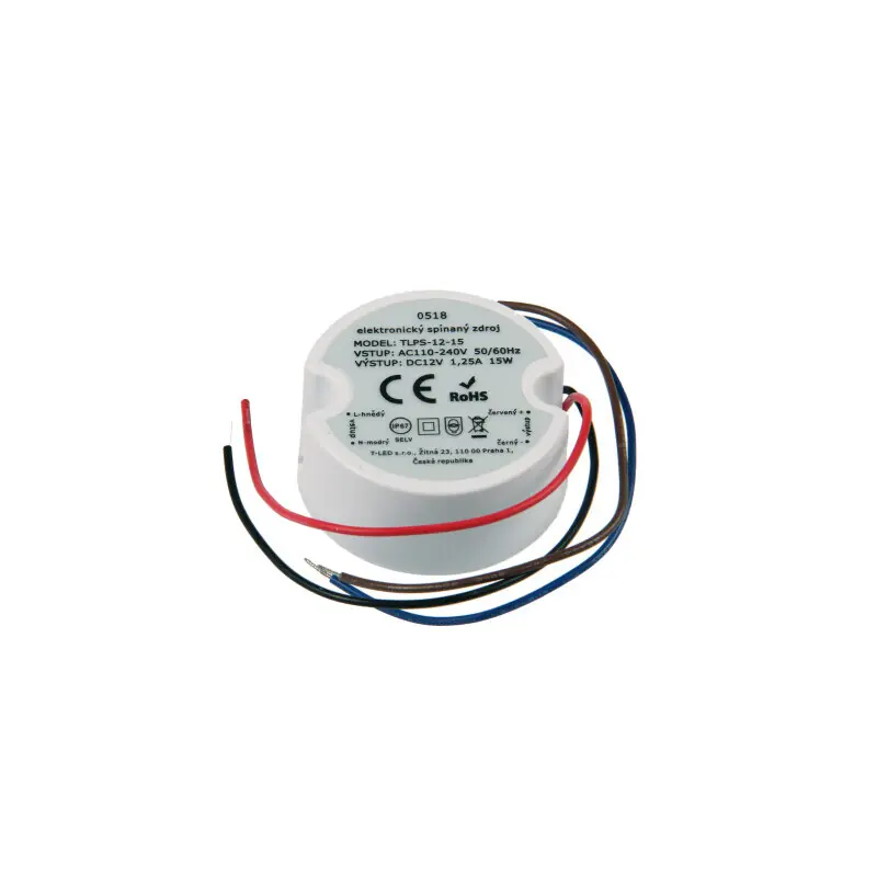 LED zdroj 12V 15W IP67 TLPS-12-15 Bezpečná Platba