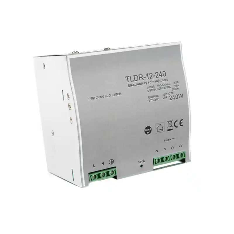 Výprodej LED zdroj 12V 240W na DIN lištu