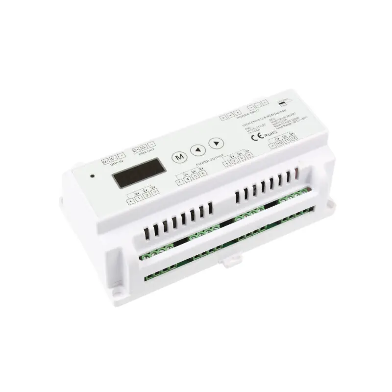 Cenová Bomba DMX dimLED dekodér 12CH DIN