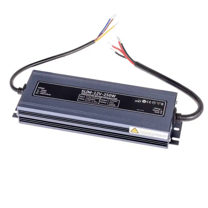Rychlé Dodání LED zdroj 12V 250W SLIM-12V-250W