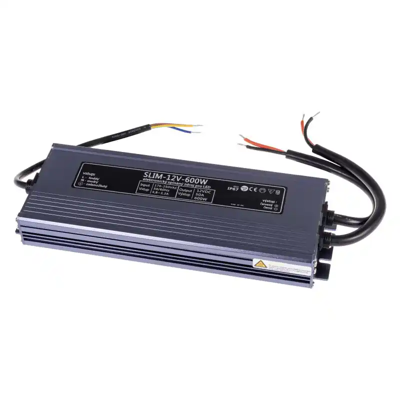 Výhodná Nabídka LED zdroj 12V 600W SLIM-12V-600W