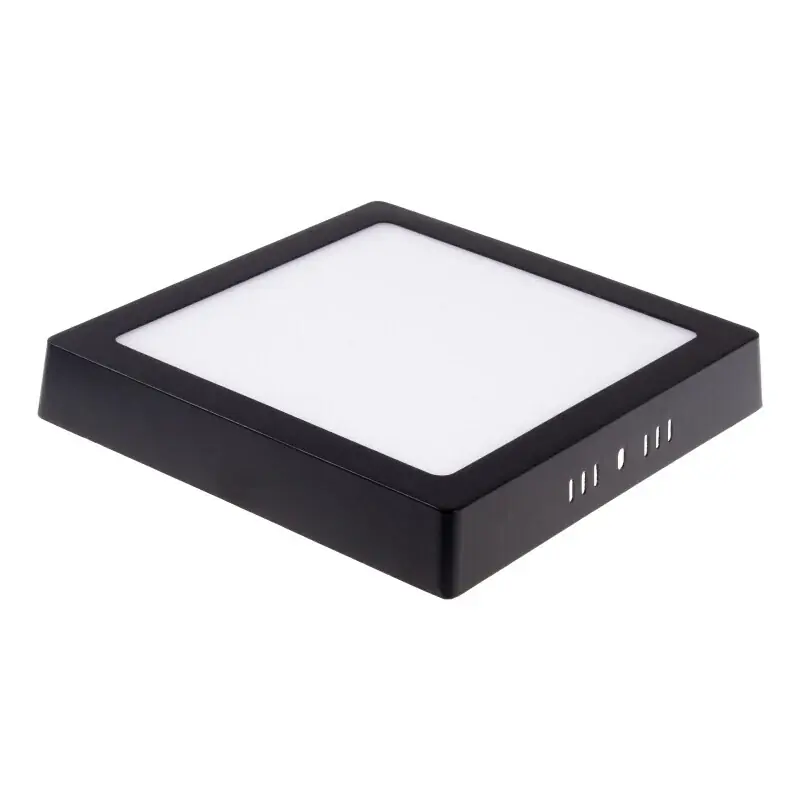 Cenová Bomba BPS24 LED panel 24W přisazený černý čtverec, Studená bílá