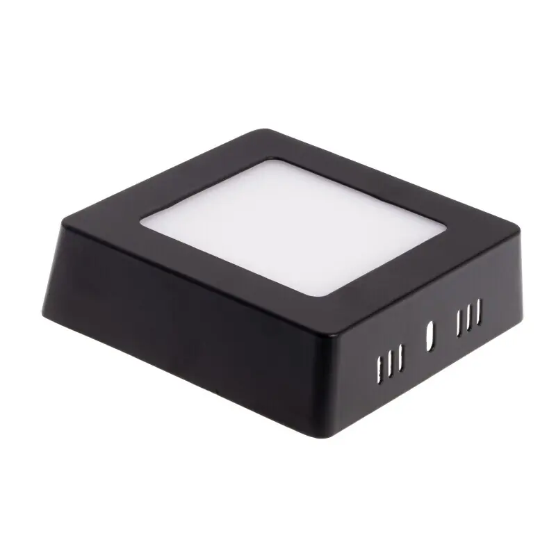 BPS6 LED panel 6W přisazený černý čtverec Levný