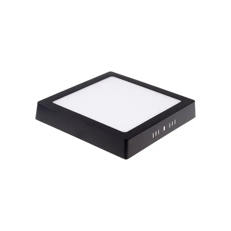 Aktuální BPS12 LED panel 12W přisazený černý čtverec