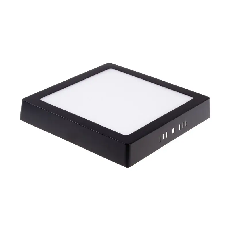 Nejprodávanější BPS18 LED panel 18W přisazený černý čtverec