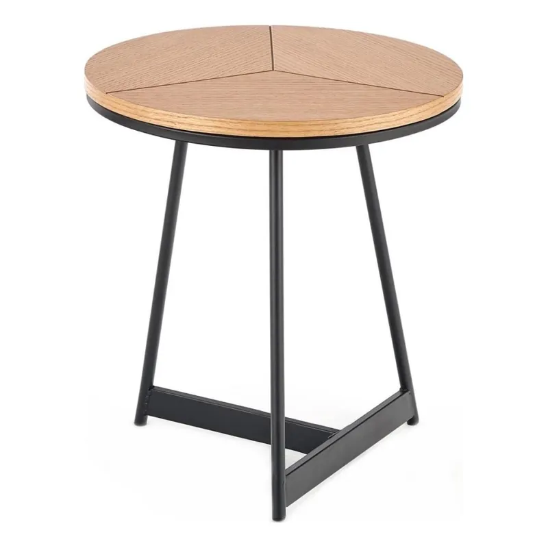 Konferenční stolek CARIDA 45 cm černá/dřevo Ověřený
