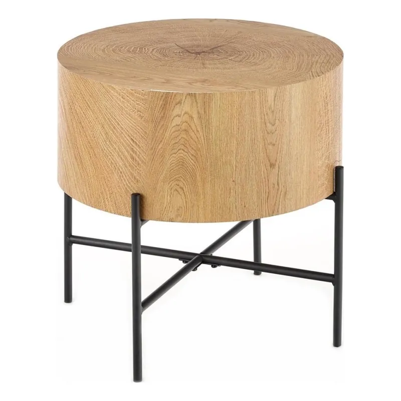 Levný Konferenční stolek BROOKLYN 45 cm černá/béžová