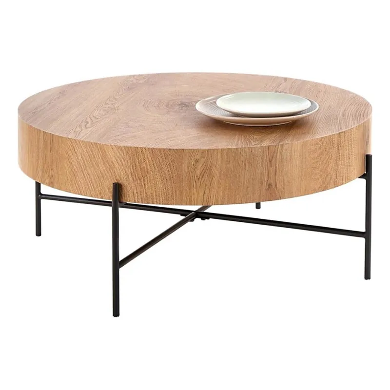Konferenční stolek BROOKLYN 80 cm přírodní dub/černá Koupit Online