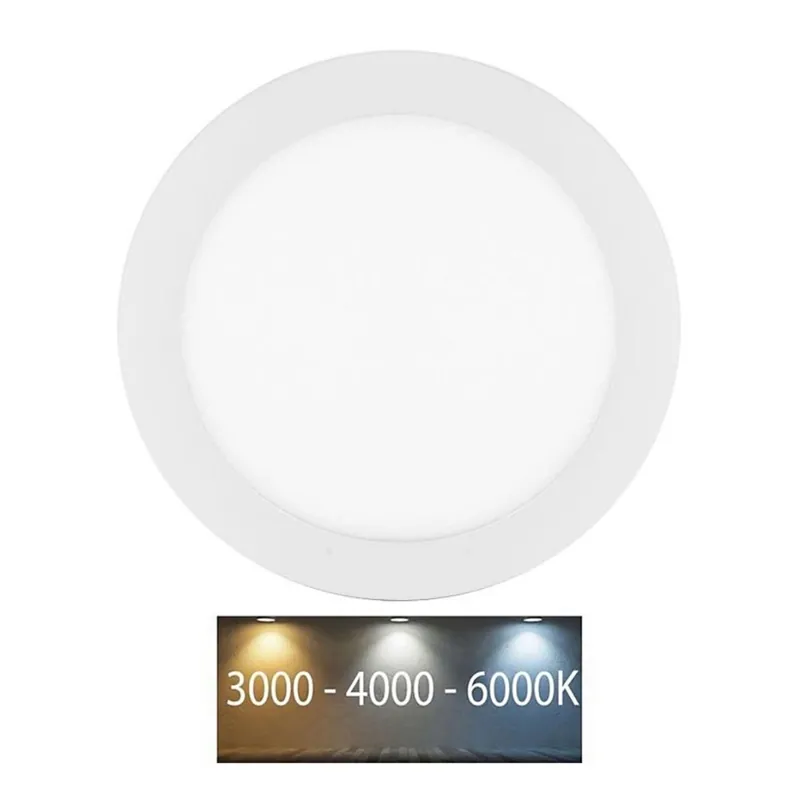 Autentický LED Koupelnové podhledové svítidlo LADA LED/18W/230V 3000/4000/6000K pr. 22 cm IP44 bílá