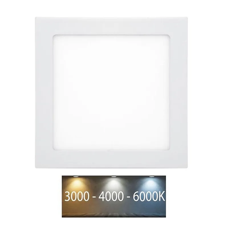 LED Koupelnové podhledové svítidlo RAFA LED/18W/230V 3000/4000/6000K 22x22 cm IP44 bílá Nová Kolekce