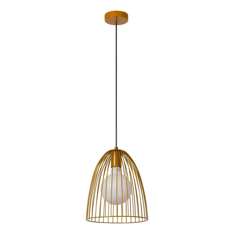 Lucide 74417/01/44 - Lustr na lanku MACARONS 1xE27/40W/230V pr. 24,5 cm žlutá Nejlepší Cena