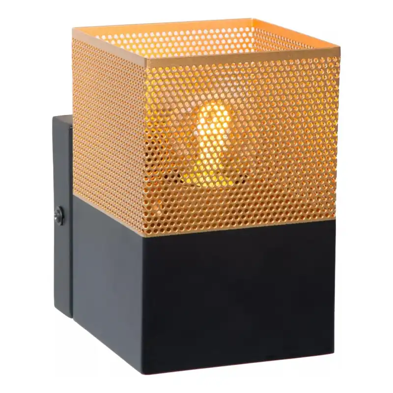 Lucide 21223/01/02 - Nástěnné svítidlo RENATE 1xE27/40W/230V zlatá/černá Nová Kolekce