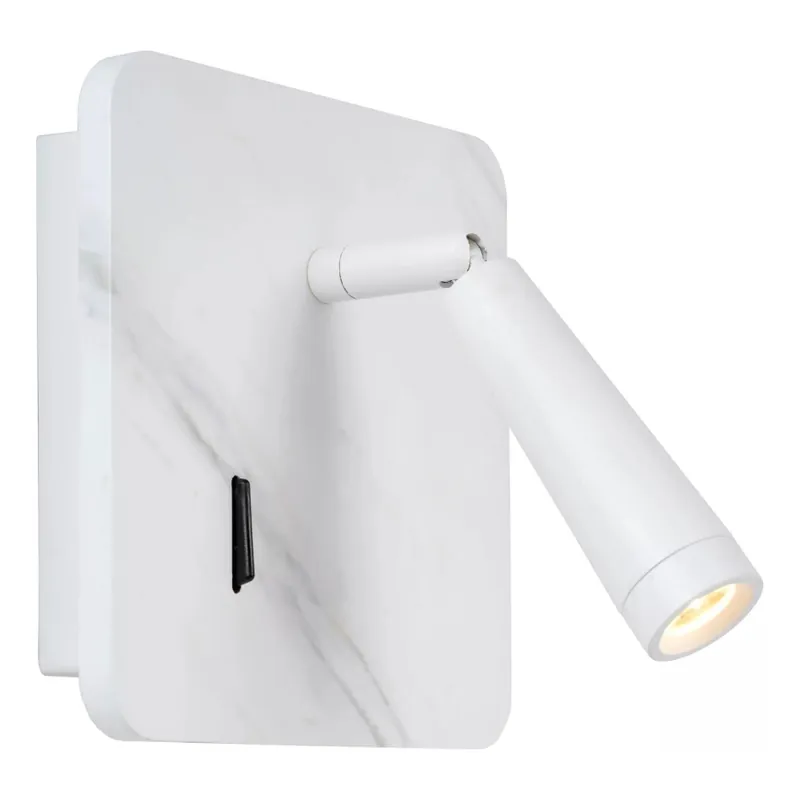 Lucide 77282/03/31 - LED Nástěnné bodové svítidlo OREGON LED/4W/230V USB bílá Jen Po Omezenou Doba