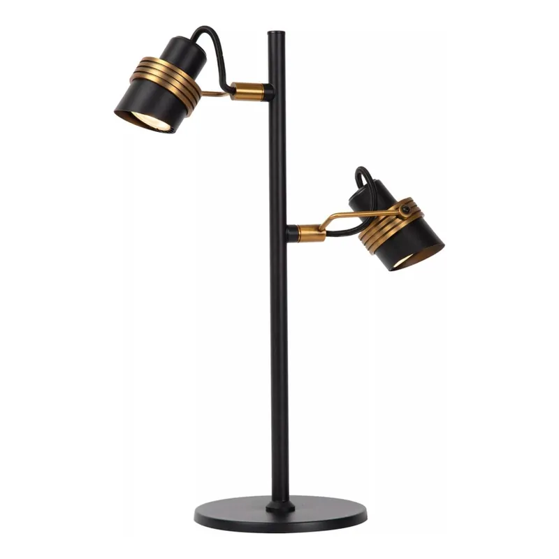 Lucide 34544/02/30 - Stolní lampa TUNDRAN 2xGU10/5W/230V černá Cenová Bomba