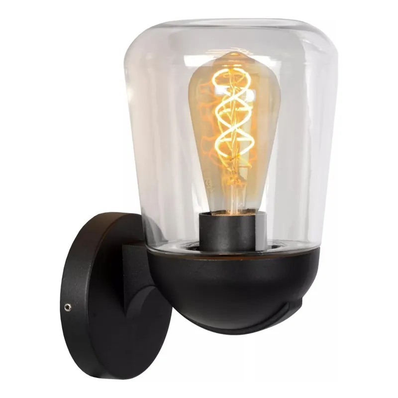 Lucide 27837/01/30 - Venkovní nástěnná lampa TULSA 1xE27/40W/230V IP44 černá Poslední Šance