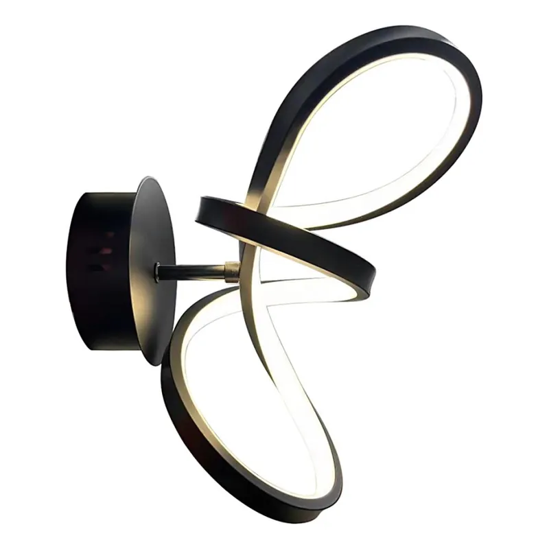 LED Nástěnné svítidlo TESORO LED/15W/230V černá Jen Po Omezenou Doba