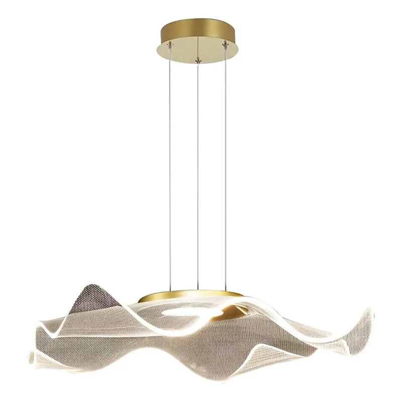 LED Lustr na lanku LARGO LED/16W/230V zlatá Zlevněný
