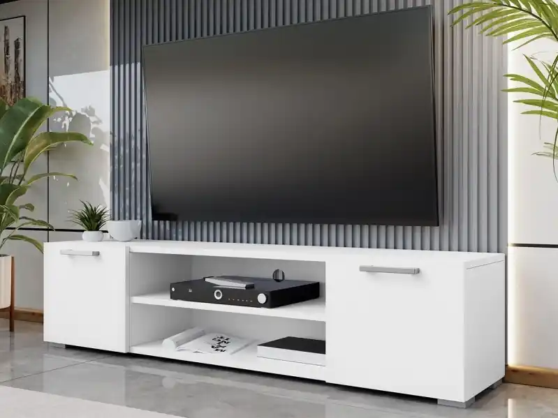 Expresní Doručení TV stolek GIMREN 156x36 cm bílá
