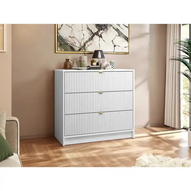 Komoda TIRENO 80x75x40 cm bílá Nejprodávanější