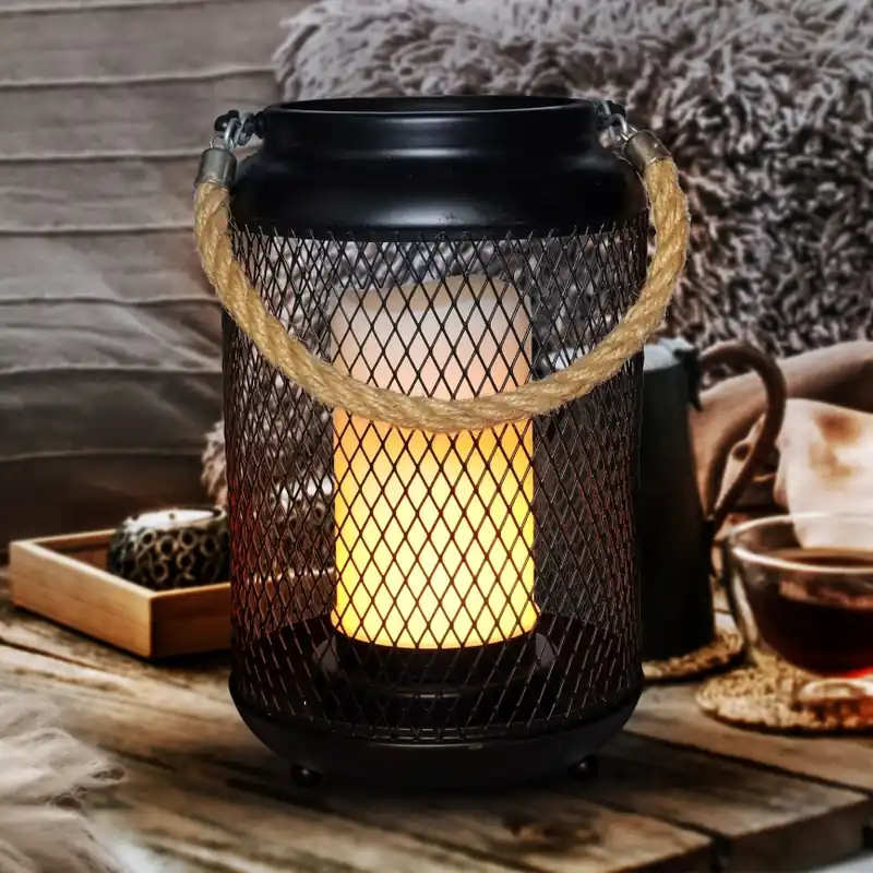 Přímo Od Výrobce LED Dekorační stolní lampa LED/3xAA černá