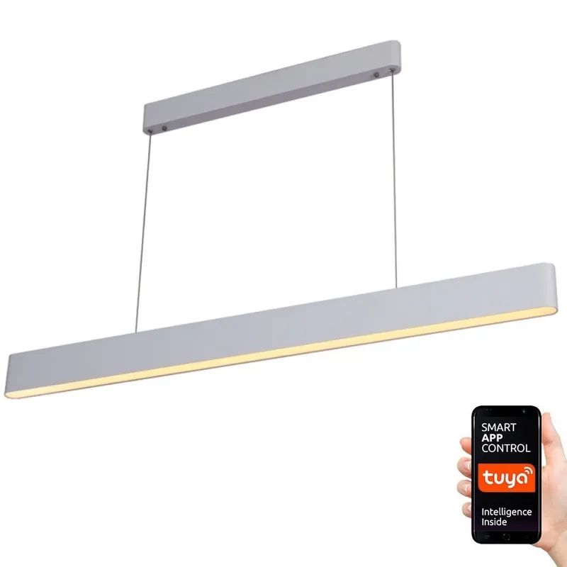 Immax NEO 07157-W120X - LED RGB+CCT Stmívatelný lustr na lanku MILANO LED/40W/230V Tuya bílá Expresní Doručení