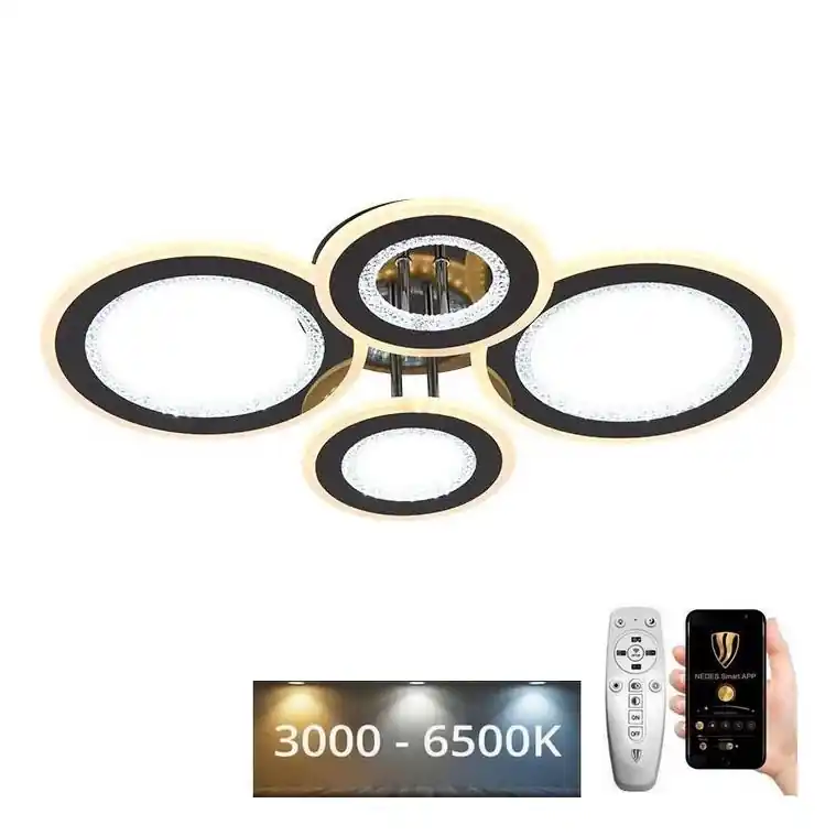 LED Stmívatelný přisazený lustr LED/100W/230V 3000-6500K + dálkové ovládání Expresní Doručení