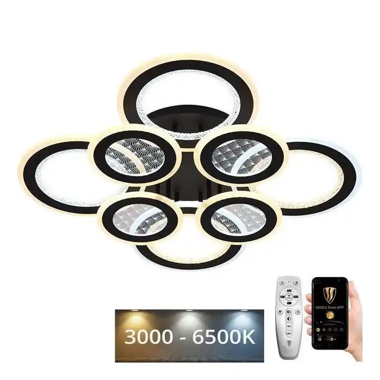 LED Stmívatelný přisazený lustr LED/200W/230V 3000-6500K + dálkové ovládání Cenově Výhodný
