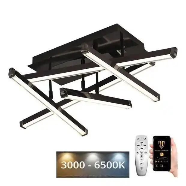 Ověřený LED Stmívatelný přisazený lustr LED/60W/230V 3000-6500K + dálkové ovládání