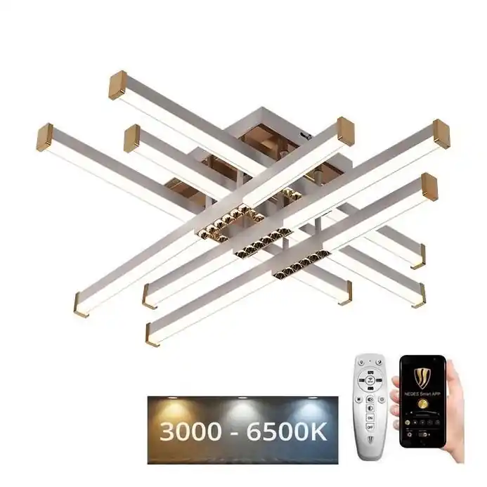 LED Stmívatelný přisazený lustr LED/90W/230V 3000-6500K + dálkové ovládání Vysoce Kvalitní