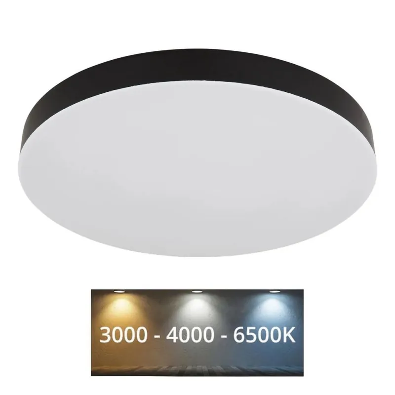 Globo - LED Stropní svítidlo LED/36W/230V 3000K/4000K/6500K pr. 40 cm černá Výprodej
