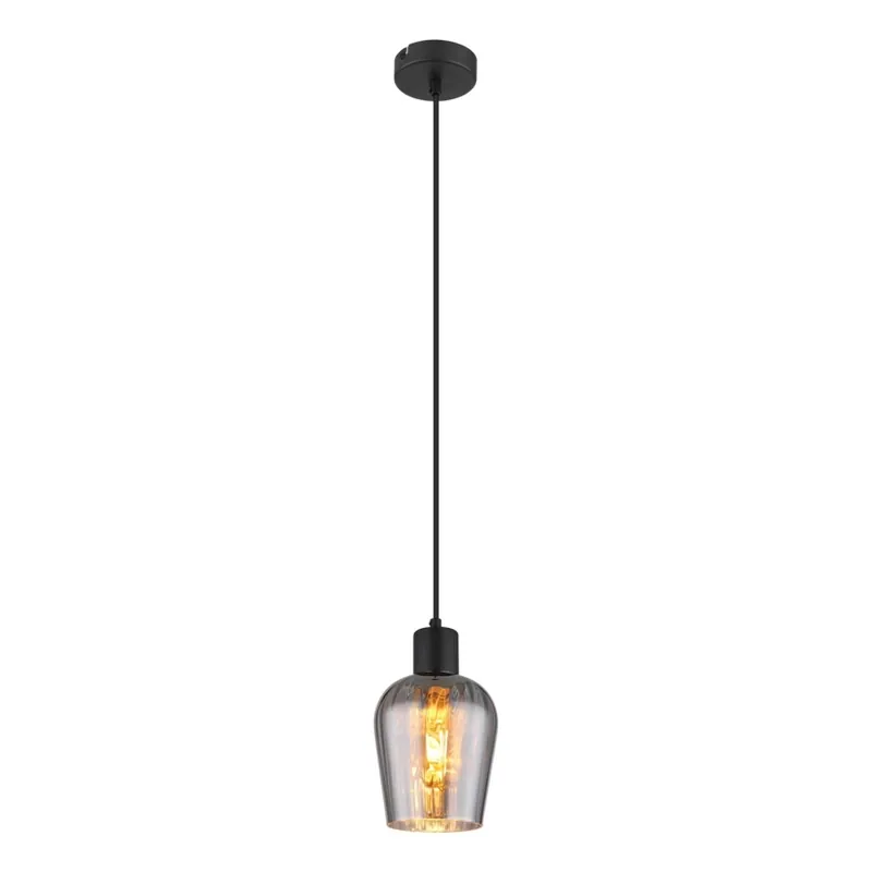 Globo - Lustr na lanku 1xE27/40W/230V pr. 13,5 cm černá Novinka