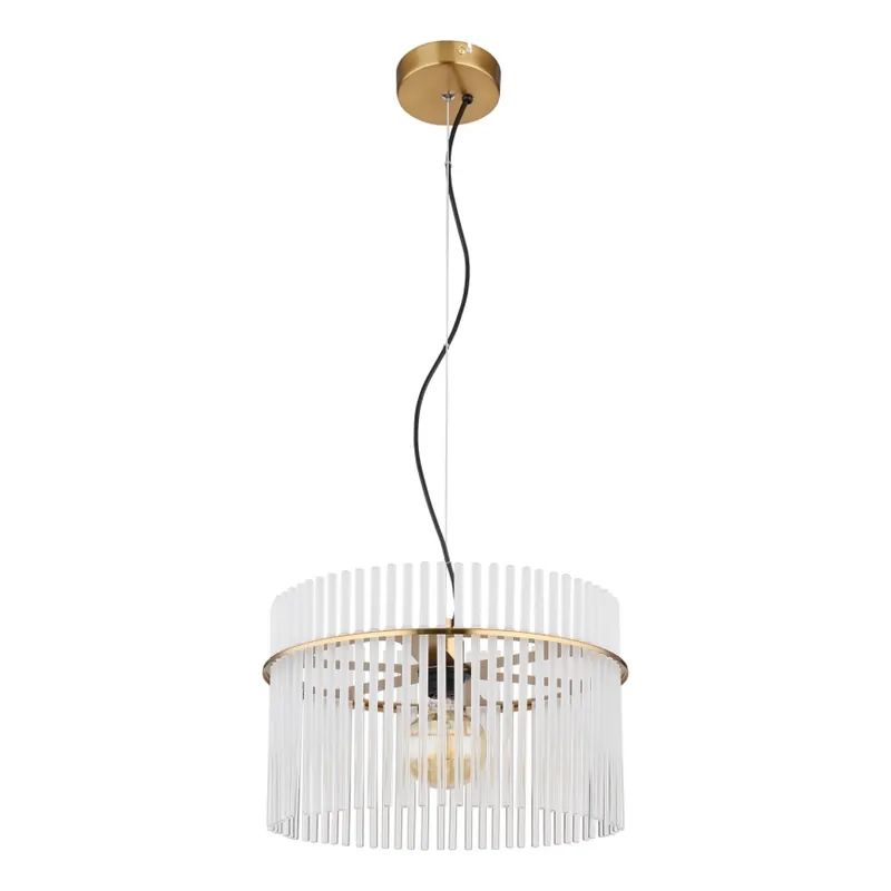 Globo - Lustr na lanku 1xE27/60W/230V pr. 40 cm zlatá Cenově Výhodný