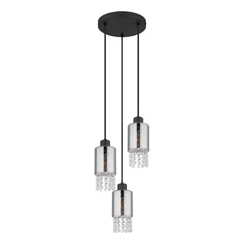 Globo - Lustr na lanku 3xE27/40W/230V pr. 25 cm černá Koupit Online