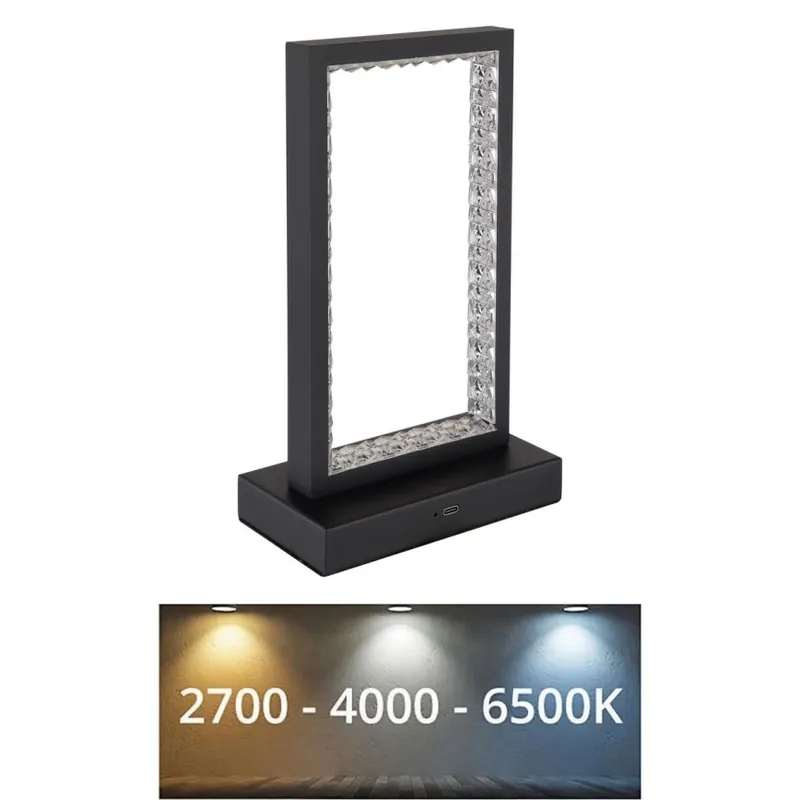 Globo - LED Stmívatelná dotyková stolní lampa LED/3W/3,7V 2700K/4000K/6500K 1800 mAh USB černá Cenově Výhodný