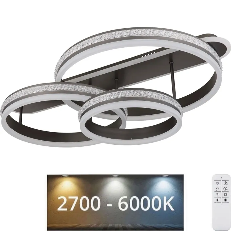 Globo - LED Stmívatelné stropní svítidlo LED/75W/230V 2700K-6000K + dálkové ovládání Vrácení Zdarma