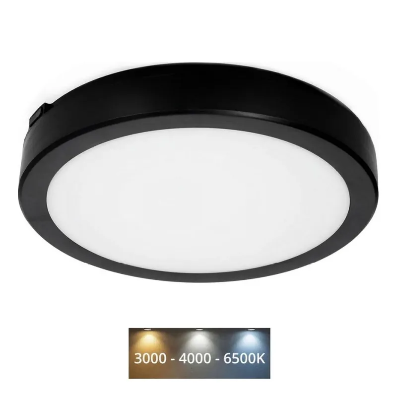 Kup Teď LED Koupelnové stropní svítidlo NAIROS LED/24W/230V 3000/4000/6500K IP65 pr. 30 cm černá