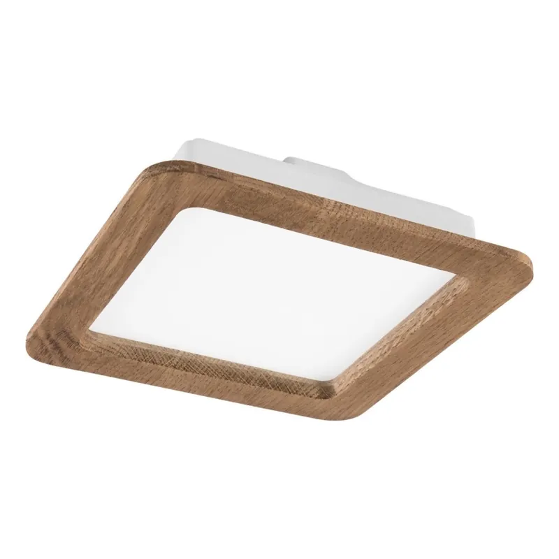 Nakupujte Hned LED Podhledové svítidlo WOODY SPOT LED/17W/230V 3000K ořech 18,5x18,5 cm