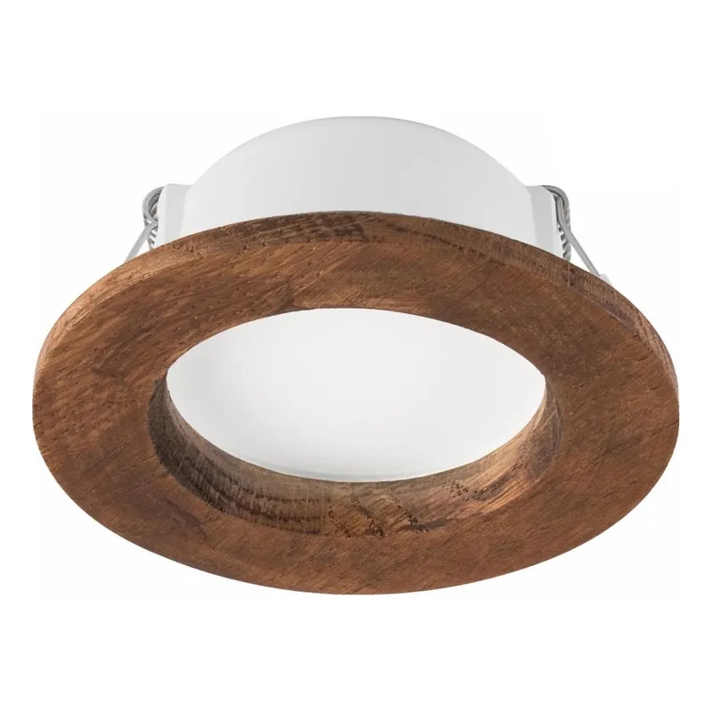 LED Podhledové svítidlo WOODY SPOT LED/5,5W/230V 4000K třešeň pr. 10 cm Cenový Hit