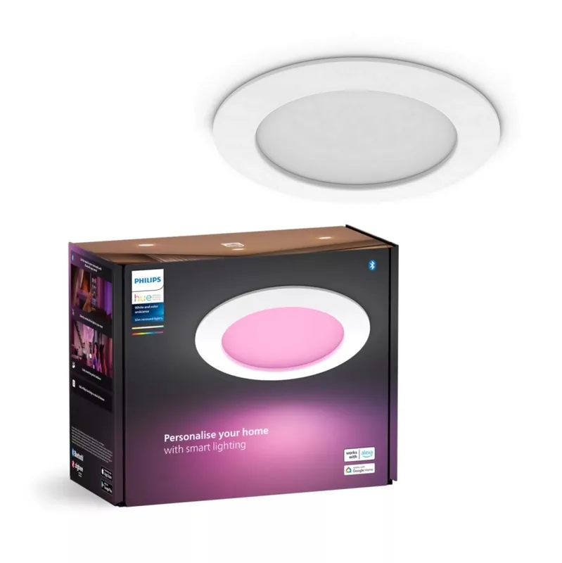 Cenově Výhodný Philips - LED RGBW Stmívatelné koupelnové podhledové svítidlo Hue SLIM LED/12W/230V IP44 2200-6500K