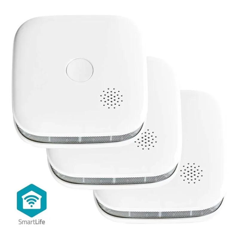 Značkový SADA 3x Detektor kouře SmartLife 3V/1xCR123A Wi-Fi Tuya