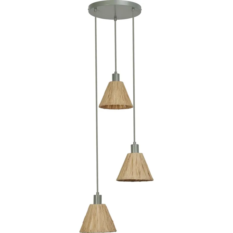 Nejlepší Volba Ledvance - Lustr na lanku DECOR RAFFIA 3xE27/15W/230V rafie