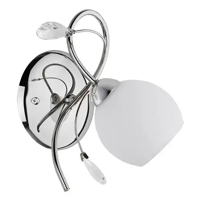 Nástěnné svítidlo LIVIA 1xE14/10W/230V lesklý chrom Ihned K Objednání